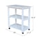International Concepts Microwave Cart, White WC08-185 - alternate 3